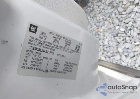 2010 Chevrolet Tahoe Lt из США, поврежденный, VIN 1GNMCBE34AR210757